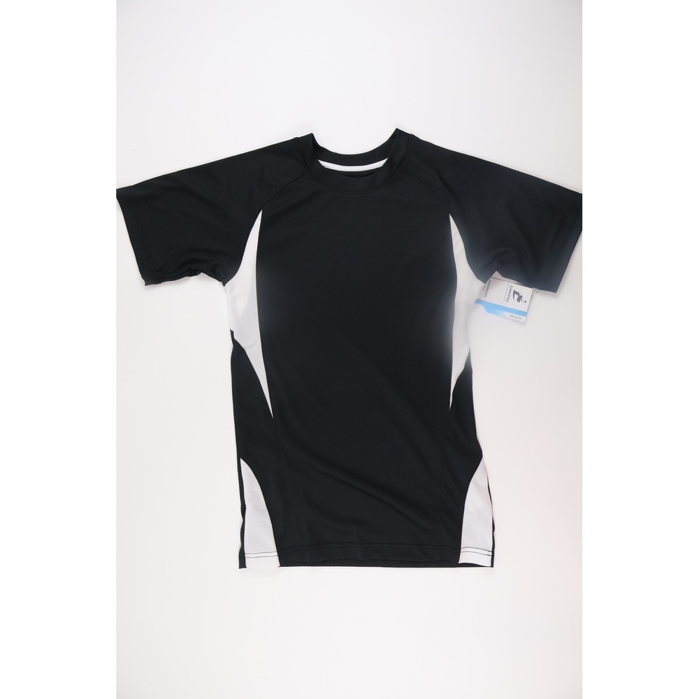 Champro Performance Shirt Dri-Gear Youth L Black White Athletic Gym Training